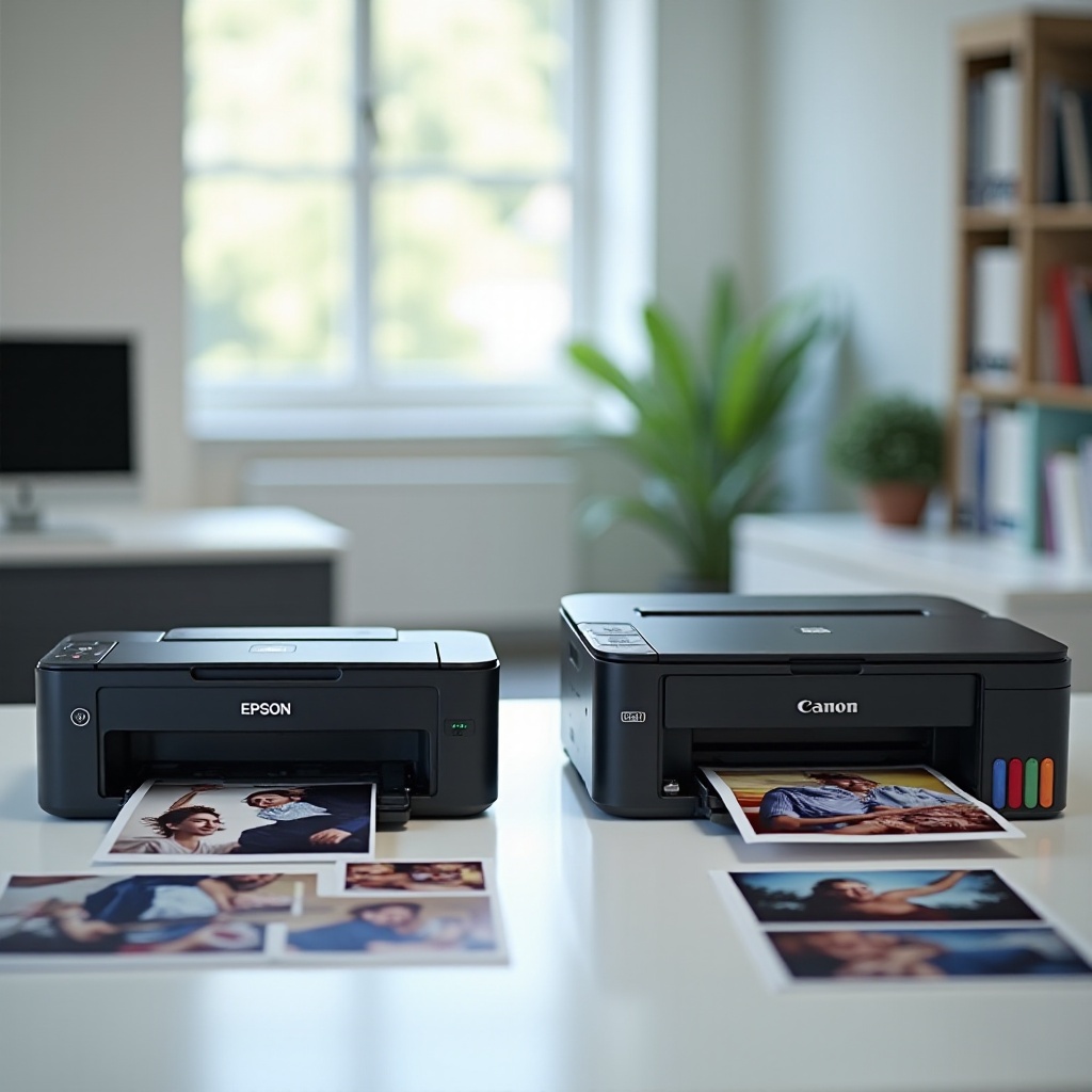 เครื่องพิมพ์ภาพ epson vs canon