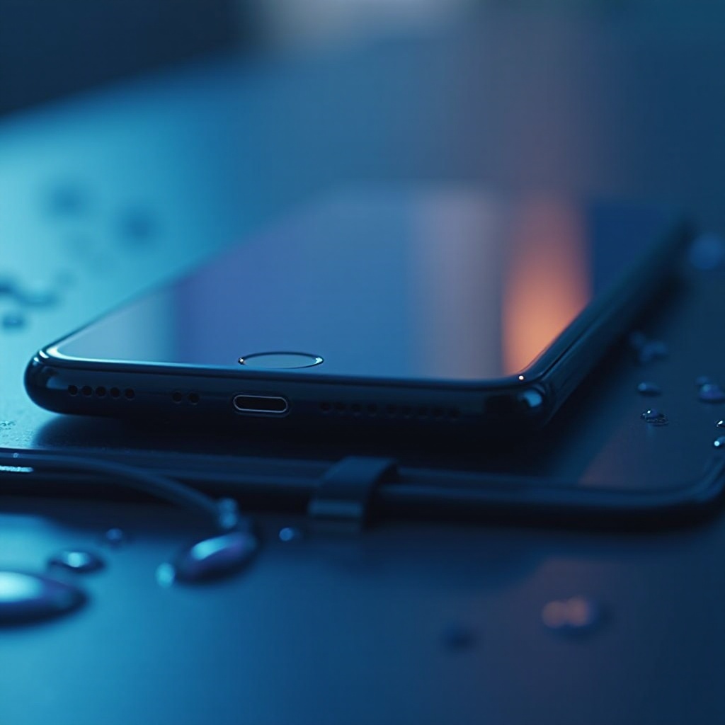 telepon terus mengatakan kelembaban terdeteksi