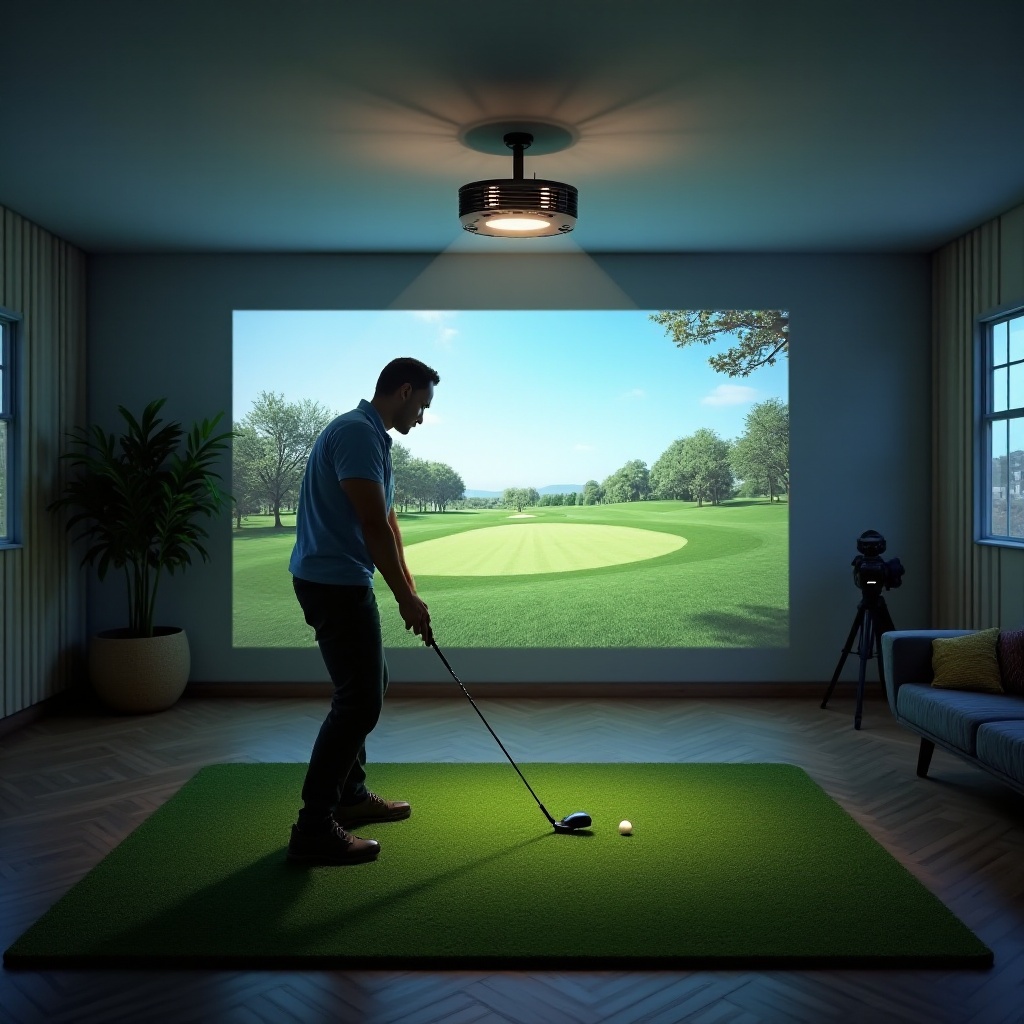 magandang proyektor para sa simulator ng golf