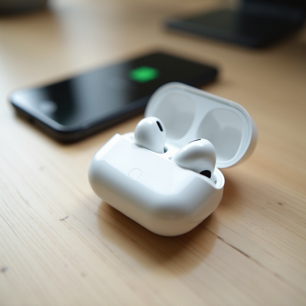 AirPods はケース内でも接続されたまま