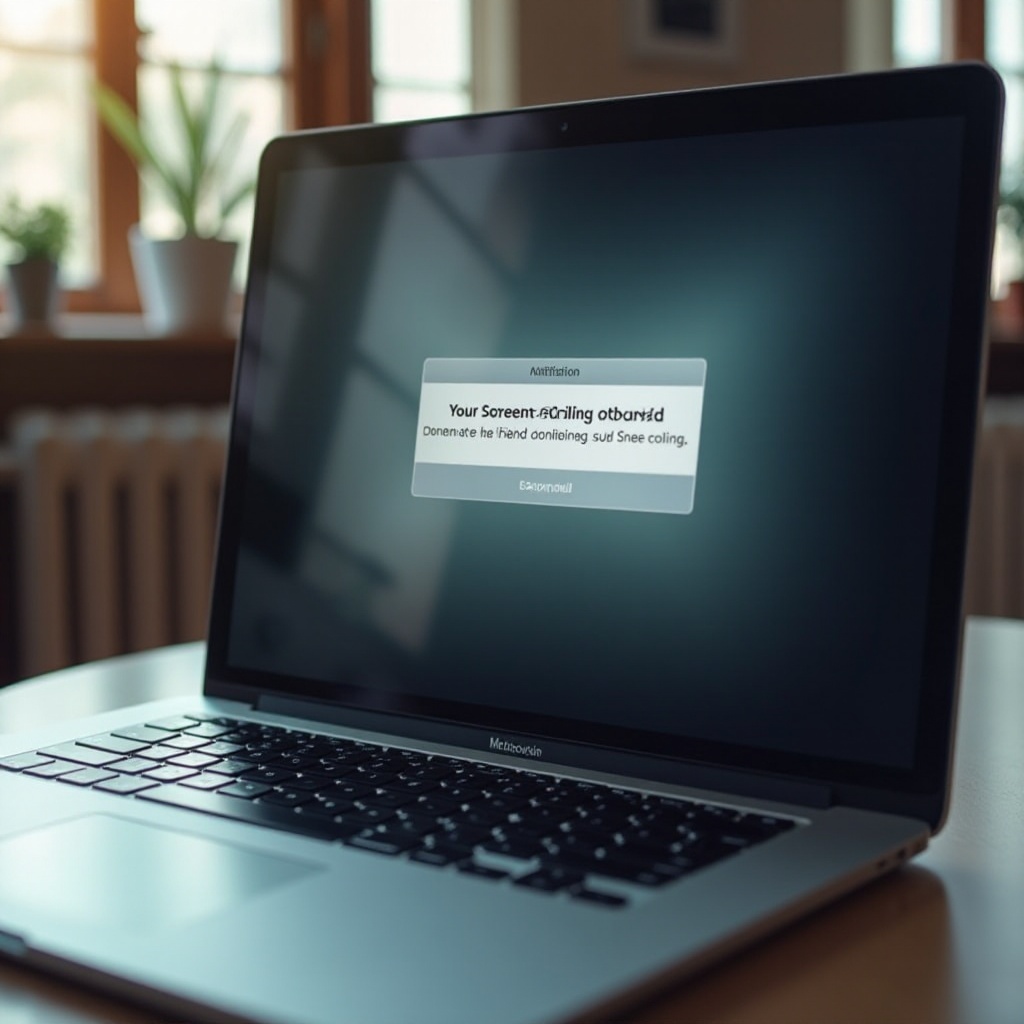 あなたの画面がMacBookで観察されています