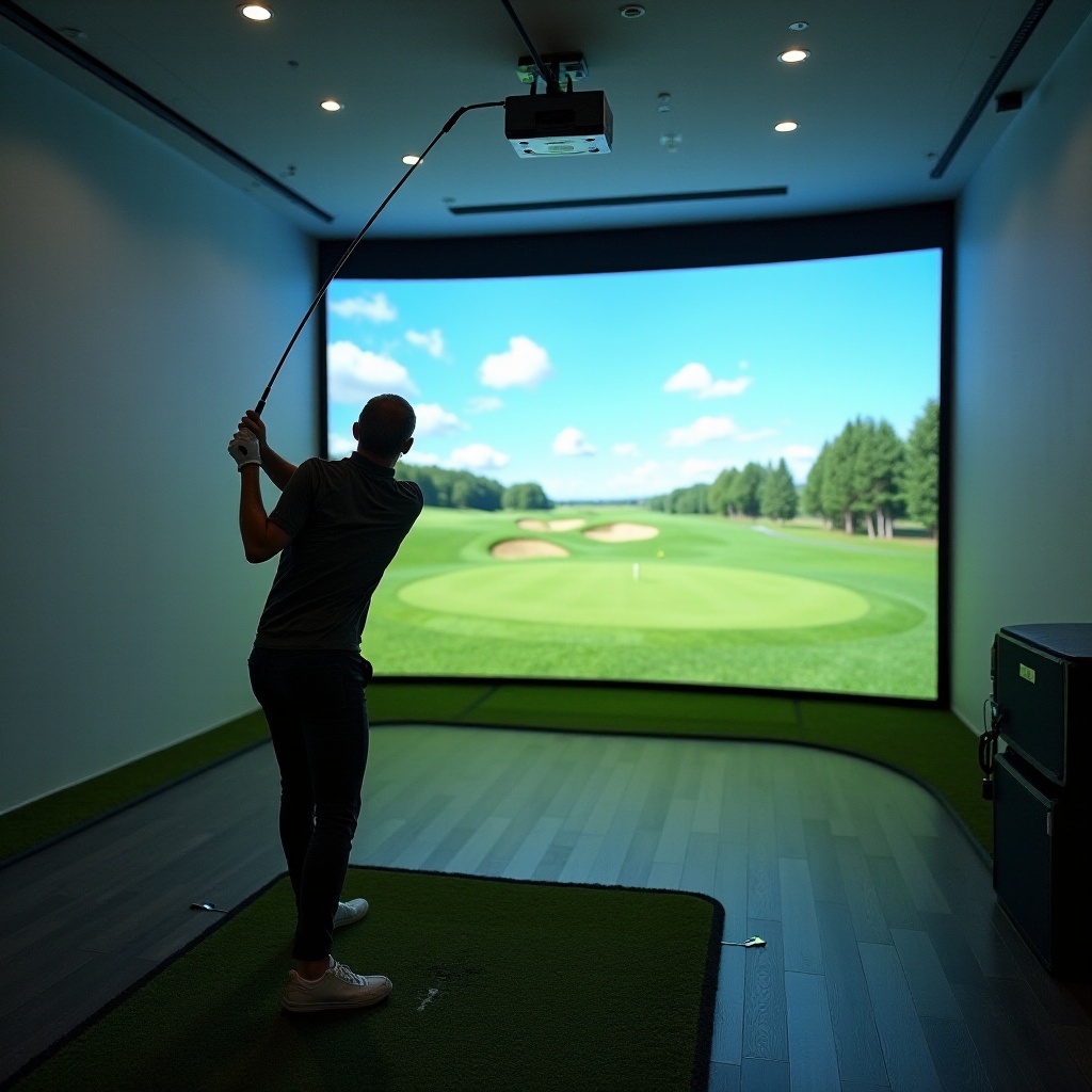 proyektor yang bagus untuk simulator golf