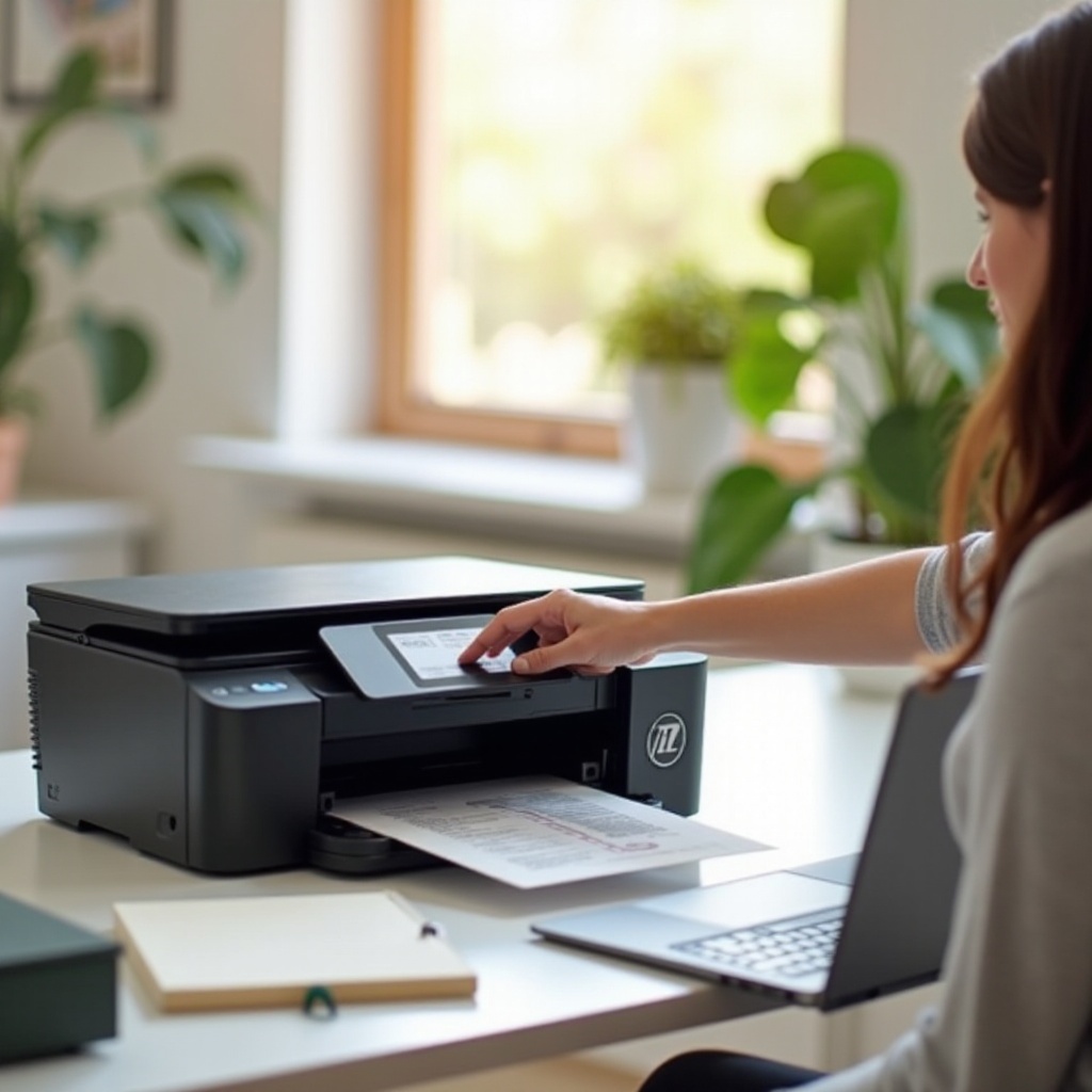 ノートパソコンからプリンターに印刷する方法