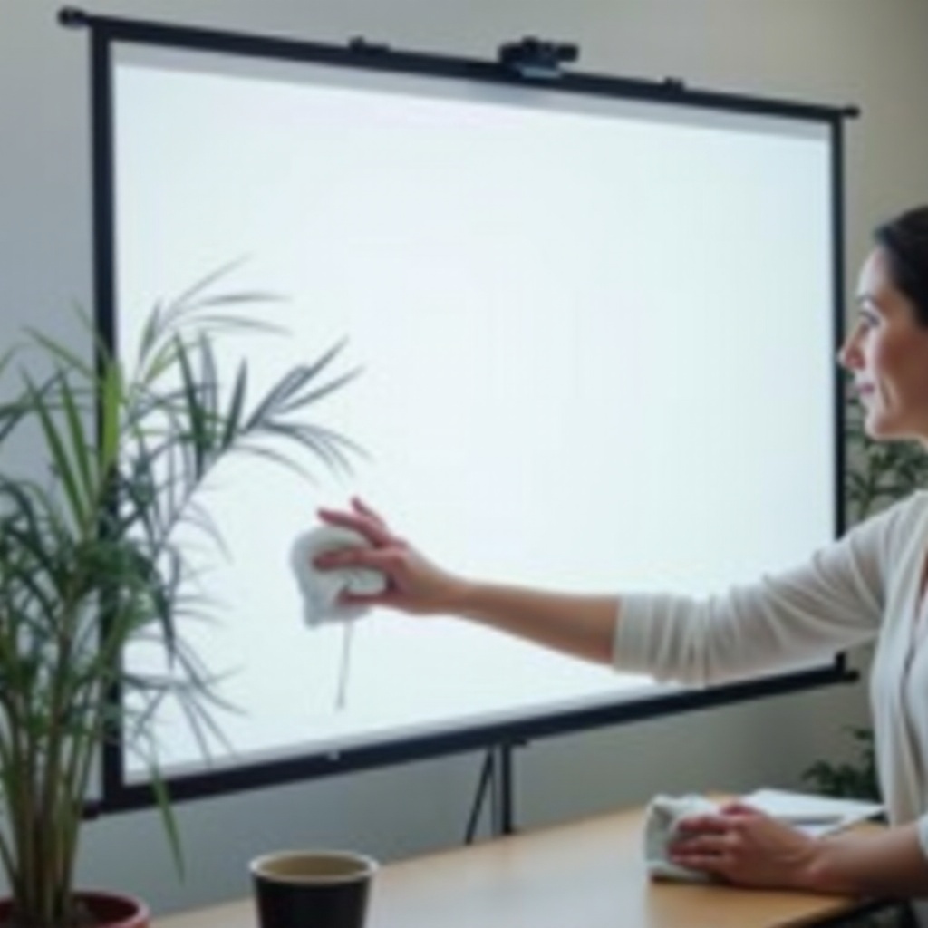 kung paano linisin ang screen ng projector