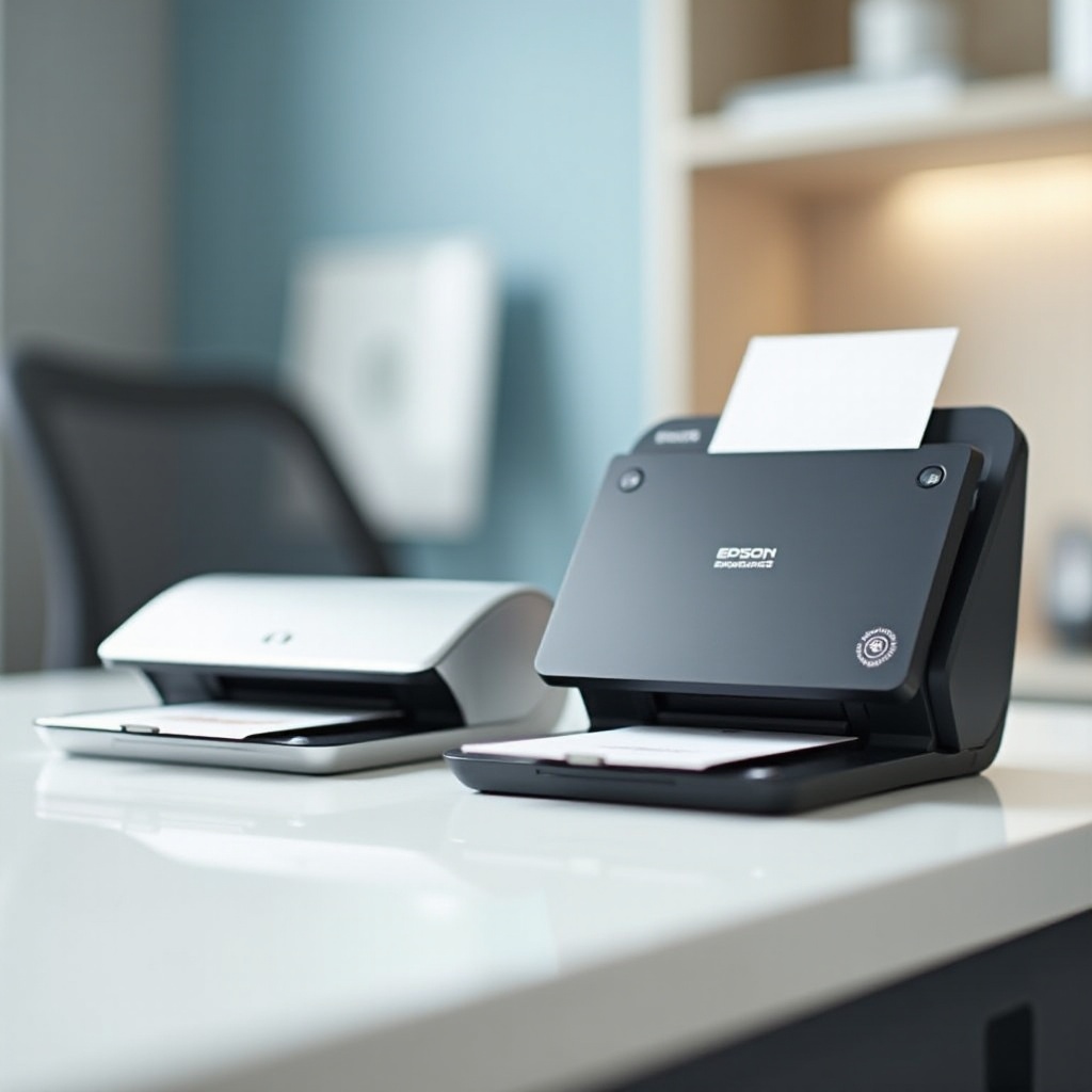 เครื่องสแกนแบบพกพา epson vs brother