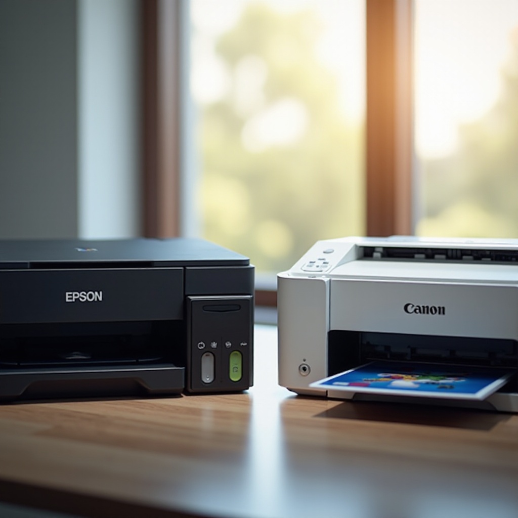 epson vs canon printer foto