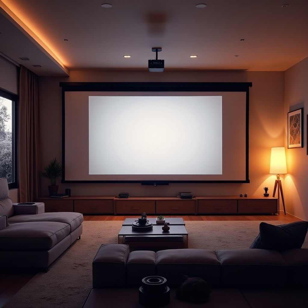 gaano kalawak ang 120 pulgadang screen ng projector